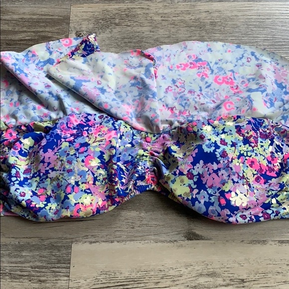 Women's Victoria’s Secret Swimsuit Strapless Bikini Top With Tie Straps Medium - Picture 7 of 14